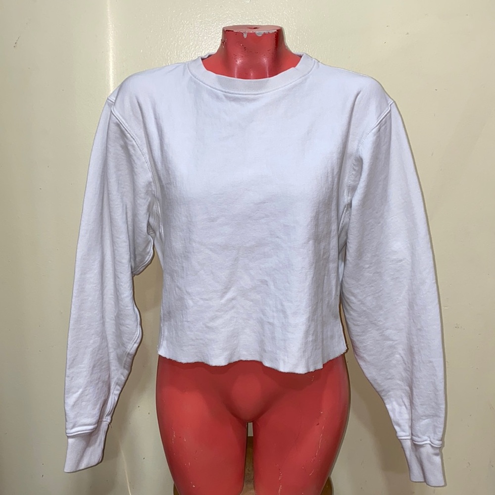 All Saints crop sweater pullover top shirt blouse